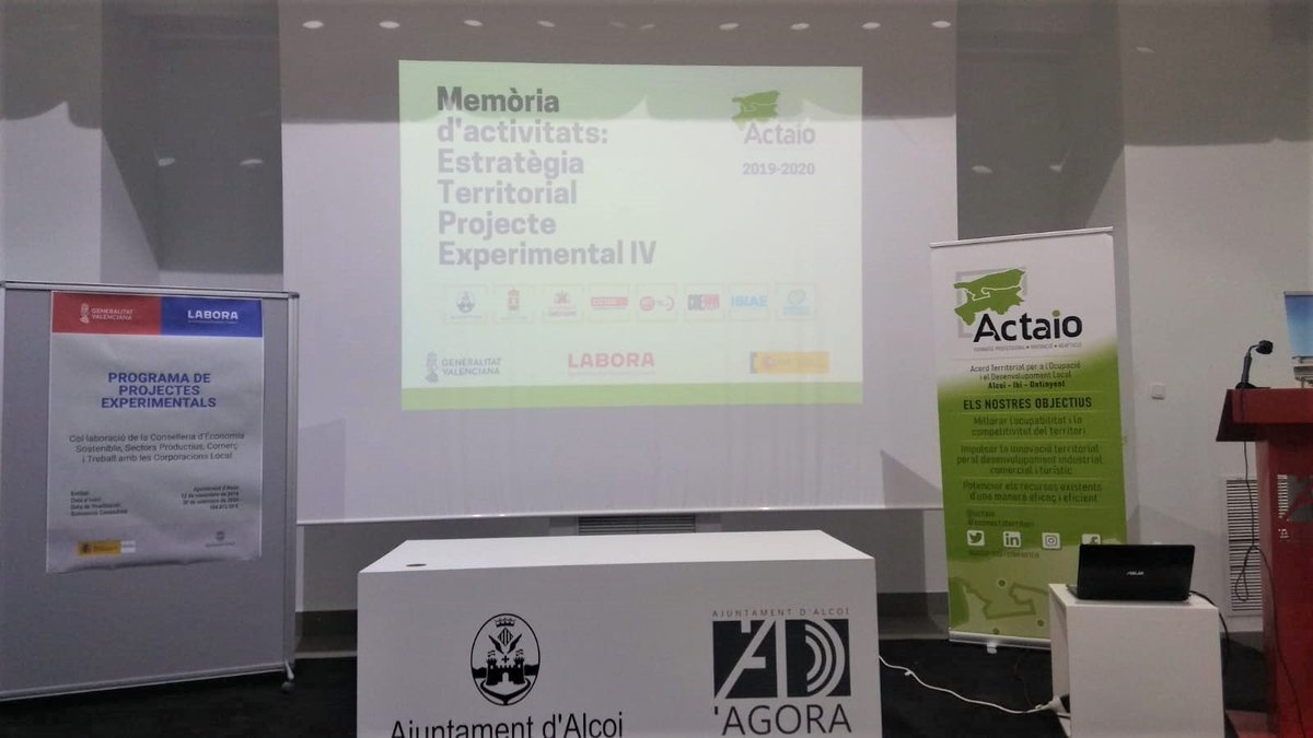 El día 25 presentamos los resultados del trabajo realizado en la Estrategia Territorial y el Proyecto Experimental IV ante el Consejo Rector de Actaio.
Apostando por la #empleabilidad de las personas y la #competitividad de las empresas en las a.f. de l'Alcoià y la Vall d'Albaida