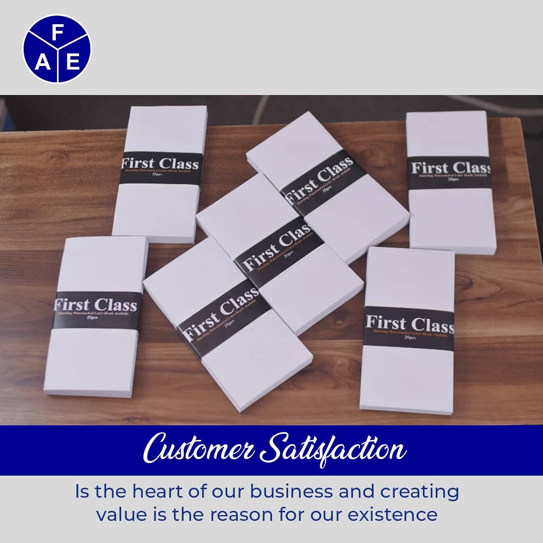 FaeLimited's tweet photo. Brands that create VALUE & make CUSTOMER SATISFACTION the CORE of their business LAST LONGER.
40 YEARS of manufacturing envelope no be beansš.
Place your orders via WhatsApp: 08164457322
https://t.co/7l9ZpZTxPO
ā
#WeAreFAEā
#FAELimitedā
#FAEEnvelopesā
#EnvelopingWithLove https://t.co/PQJcvUoydj