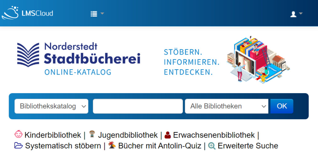 Onleihe's tweet photo. Stadtbücherei Norderstedt geht in die Cloud: Hauptbücherei, Stadtteilbüchereien und @Onleihe starten mit neuem #LMS und Katalog. Fernleihe auch integriert. Erfolgreich umgestellt und migriert von #LMSCloud! >>> hier geht's nach Norderstedt: https://t.co/jQ2TKAlYh4 #Bibliothek https://t.co/ub96KWjm8y