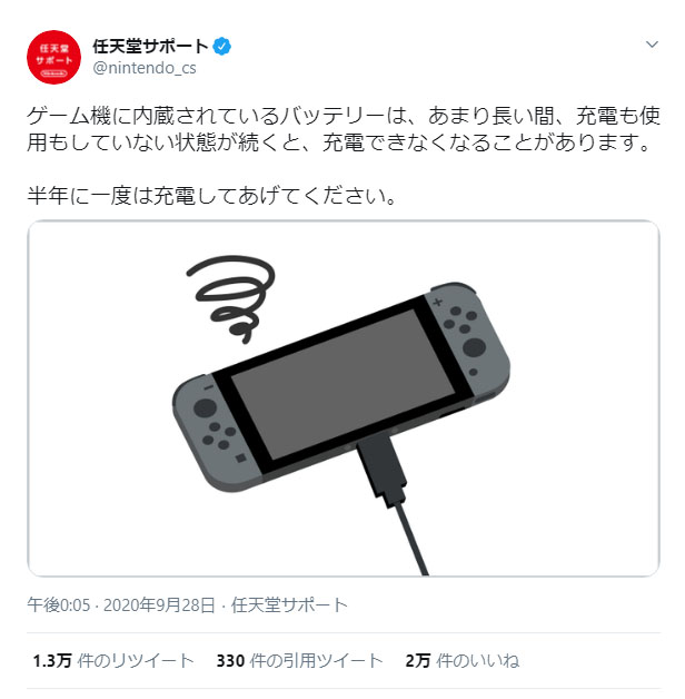 悲報 任天堂 使っていないゲーム機を長い間放置すると充電ができなくなる 半年に1回はして 3dsとか大丈夫 など まとめダネ 悲報 任天堂 使っていないゲーム機を長い間放置すると充電ができなくなる 半年に1回はして 3dsとか大丈夫 など まとめダネ