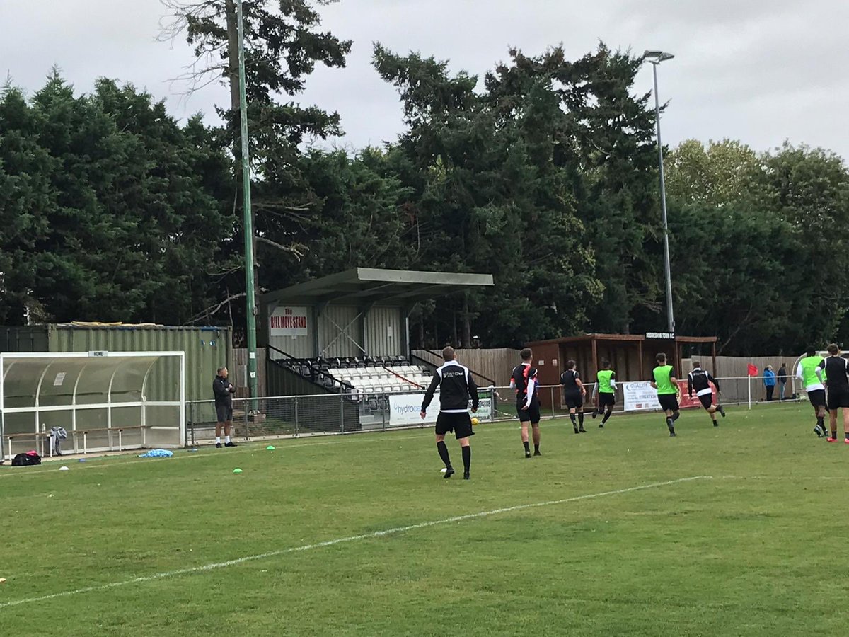 nonleaguetours's tweet photo. Last weekend we headed to @HoddesdonTownFC v @EnfieldFC with a lively 1st half including #Enfield equaliser from Jamie Cureton, 45 year old veteran of over 1,000  appearances. The home side running out 5-3 winners &amp; thanks to the #hoddeson chair for letting in one of our lads👍 https://t.co/OHCR6LzNJP