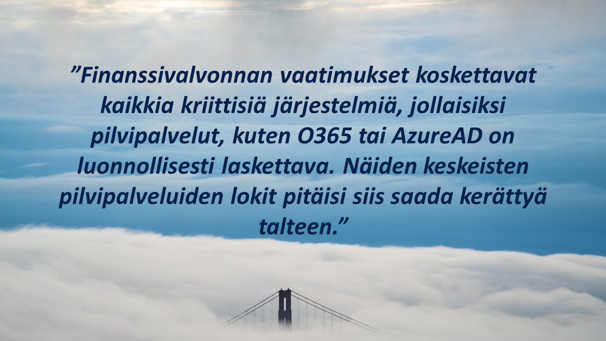 SecureCloud_FI's tweet photo. Finanssivalvonnan päivitetyt vaatimukset vaativat yrityksiltä entistä tarkempaa asiakastietojen hallintaa - lue blogistamme kuinka finanssivalvottavat yritykset voivat ottaa helposti uudet vaatimukset haltuun. #securecloud #SIEM #finanssivalvonta
https://t.co/IBOCeOfFEJ https://t.co/Drh92JcfZz
