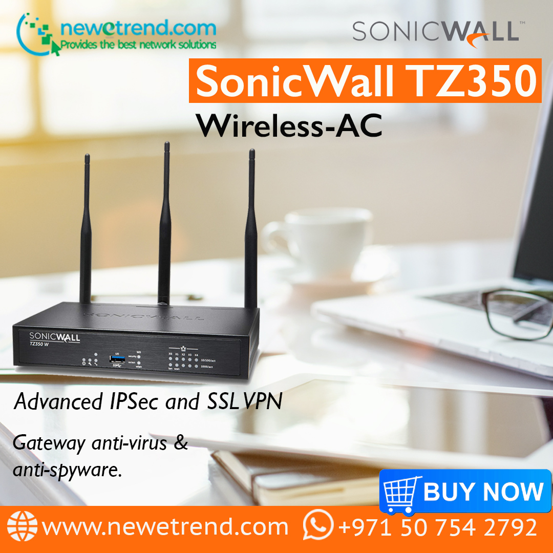 newetrend's tweet photo. Sonicwall TZ350 Network Security #Firewall

The TZ350 offers affordable #protection for small businesses that need enterprise-level protection
High-performance #securityengine.

Visit : https://t.co/91oZq36nET
Whatsapp: +971 50 754 2792
#firewall #networksafety #networksecurity https://t.co/2619IMgH4Y