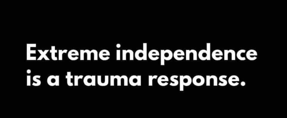 amandajofowler's tweet photo. Extreme-independence IS. A. TRUST. ISSUE.

You learnt: if I don’t put myself in a situation where I rely on someone, I won’t have to be disappointed when they don’t show up for me, or when they drop the ball... because they will ALWAYS drop the ball EVENTUALLY right? https://t.co/UzGSUMKvHn