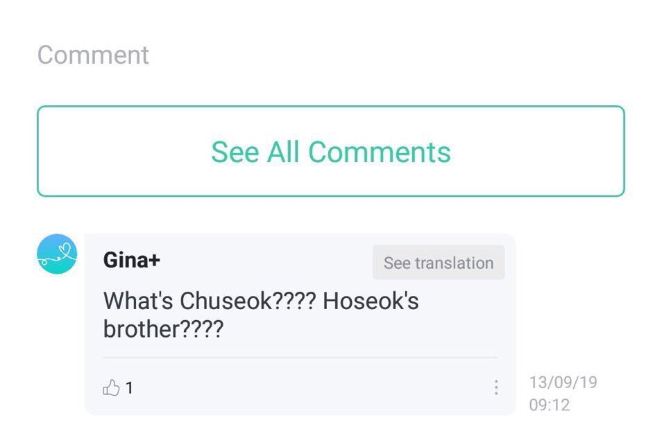 Bir army daha önce “Chuseok nedir? Hoseok’un kardeşi mi?” diye bir yorumda bulunmuştu. Başka bir army de Hoseok ve kardeşi Chuseok’un editini yapmış😅😂