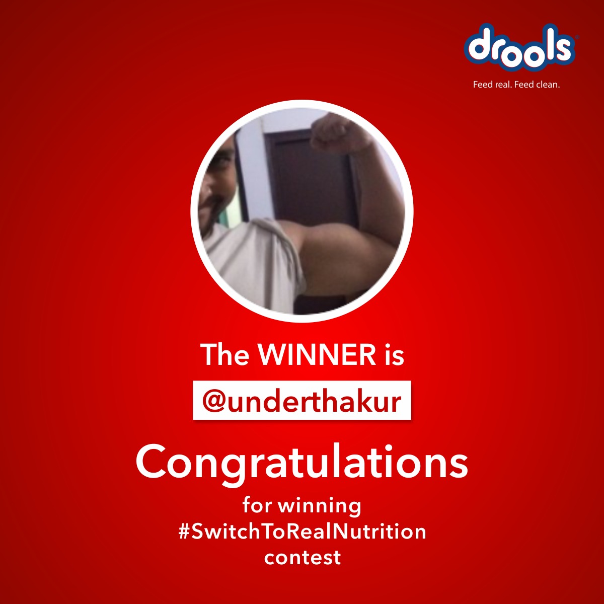 DroolsIndia's tweet photo. Congratulations for participating in #SwitchToRealNutrition contest and winning the contest! 🏆
Thank you all for participating. 🥰🐶

#Drools #DroolsIndia #Congratulations #ContestWinner #FeedRealFeedClean #FeedDrools #PetParent #PetBond https://t.co/IQ6HxBLNub