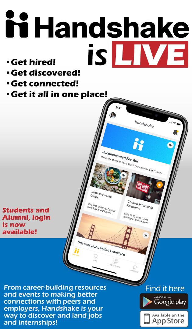 Have you logged into Handshake yet? This is a platform for SVSU students and Alumni to find on-campus student employment, internships/co-ops, full-time and part-time job opportunities and browse local events on and off campus. #Handshake #SVSU