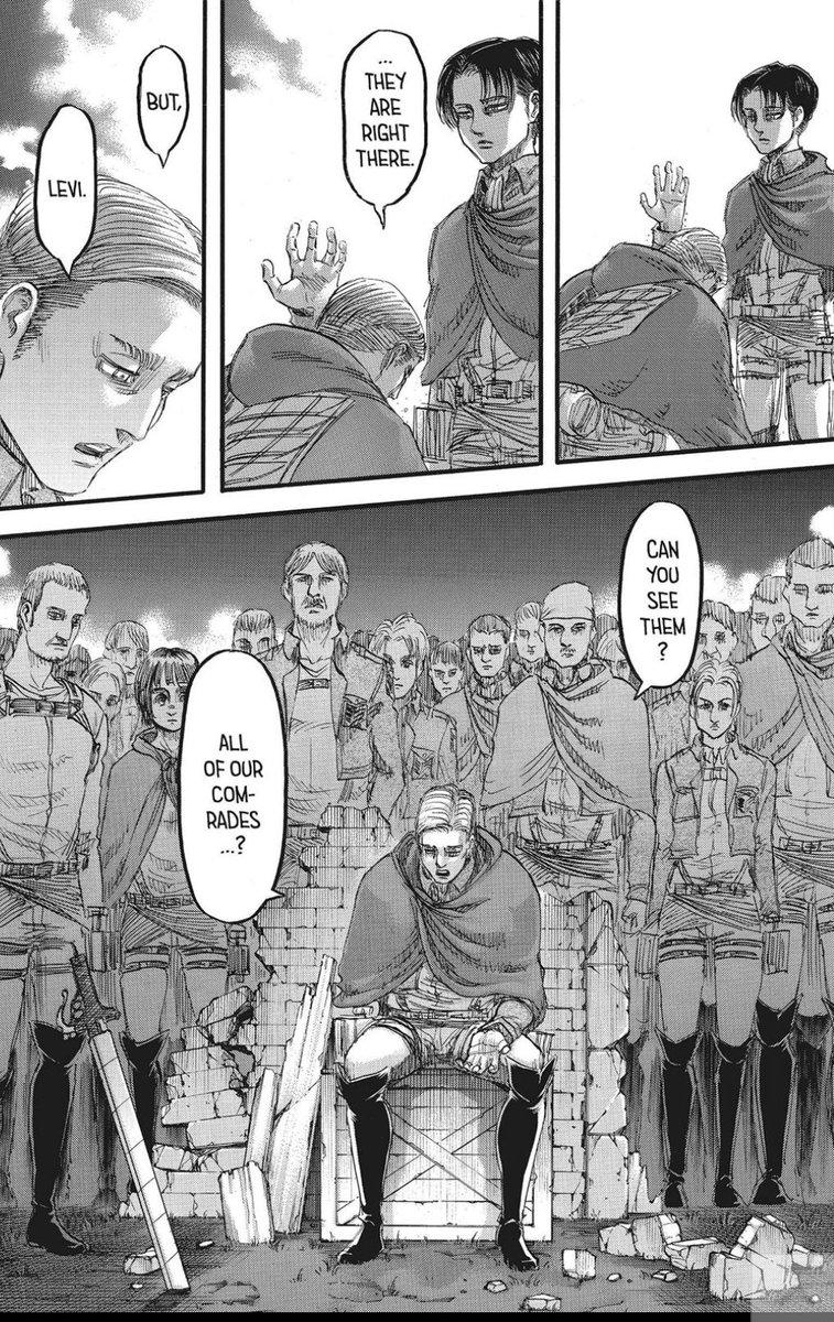 Everyone who he has commanded has died and he lives with that. It seems that all of those deaths have caught up with him and now its his turn to die. B