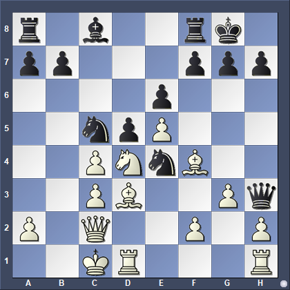 CazHansen's tweet photo. Chess Tactics for Improvers:
Swiercz-Dragun
US Collegiate Rapid (lichess) 2020
White to move - what is the best continuation? (more than the first move needed for a complete answer)
#chess #chesstactics #winningquickly https://t.co/J5E5qQGXPO