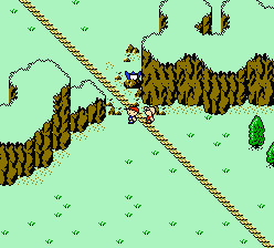 In the original 1989 MOTHER (Earthbound Beginnings) following the railroad tracks is directly replicated in the game.Though a less obvious reference, this is replicated in MOTHER 3 as well.