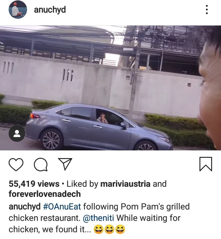 Just very recently, grilled chicken sales went high from this stall as post of his co-star went viral. Nadech loves to buy grilled chicken from this stall and he magically droves by  #ณเดชน์  #nadech  #kugimiyas Check out the orig viral ig post here: https://www.instagram.com/p/CB0NCaTnT9G/?igshid=10pxpwn8z4hwl