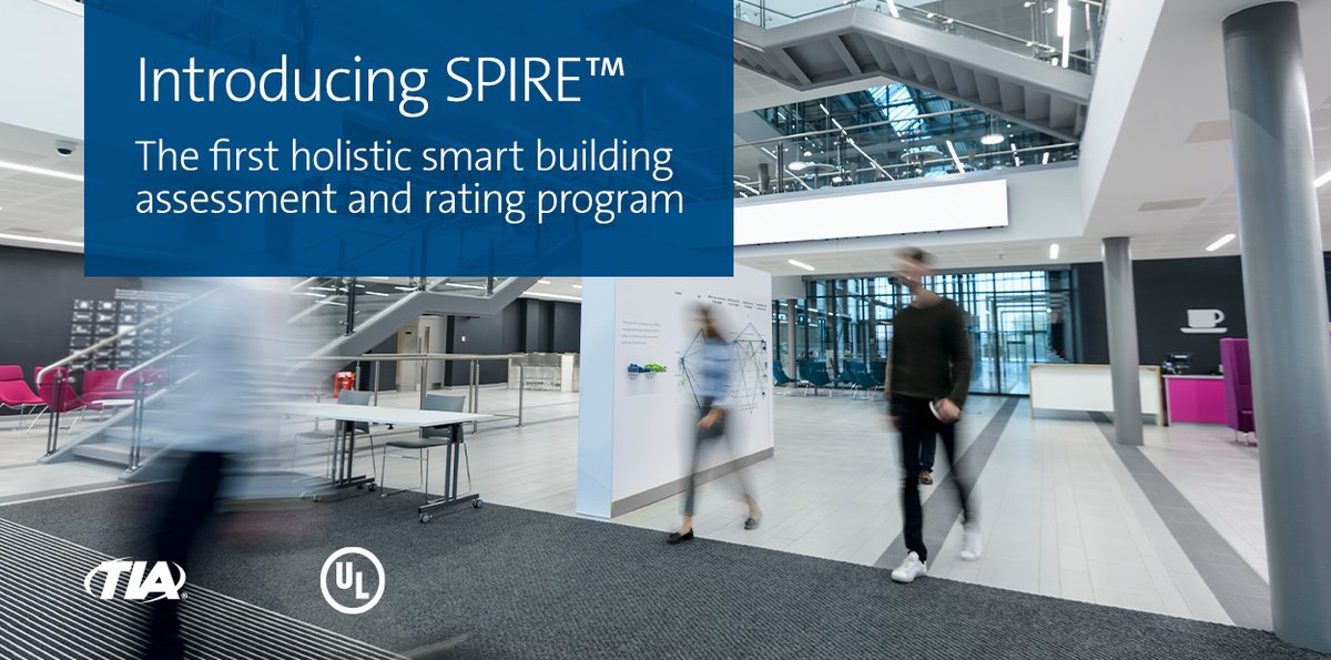 TIAonline's tweet photo. Just Announced! TIA and @ULdialogue Launch World’s First Holistic Smart Building Assessment and Rating Program to help evaluate the performance and technologies of smart buildings.

Learn more about #SPIRE:  https://t.co/4Yb23N2xLV https://t.co/ofcY97oGcD