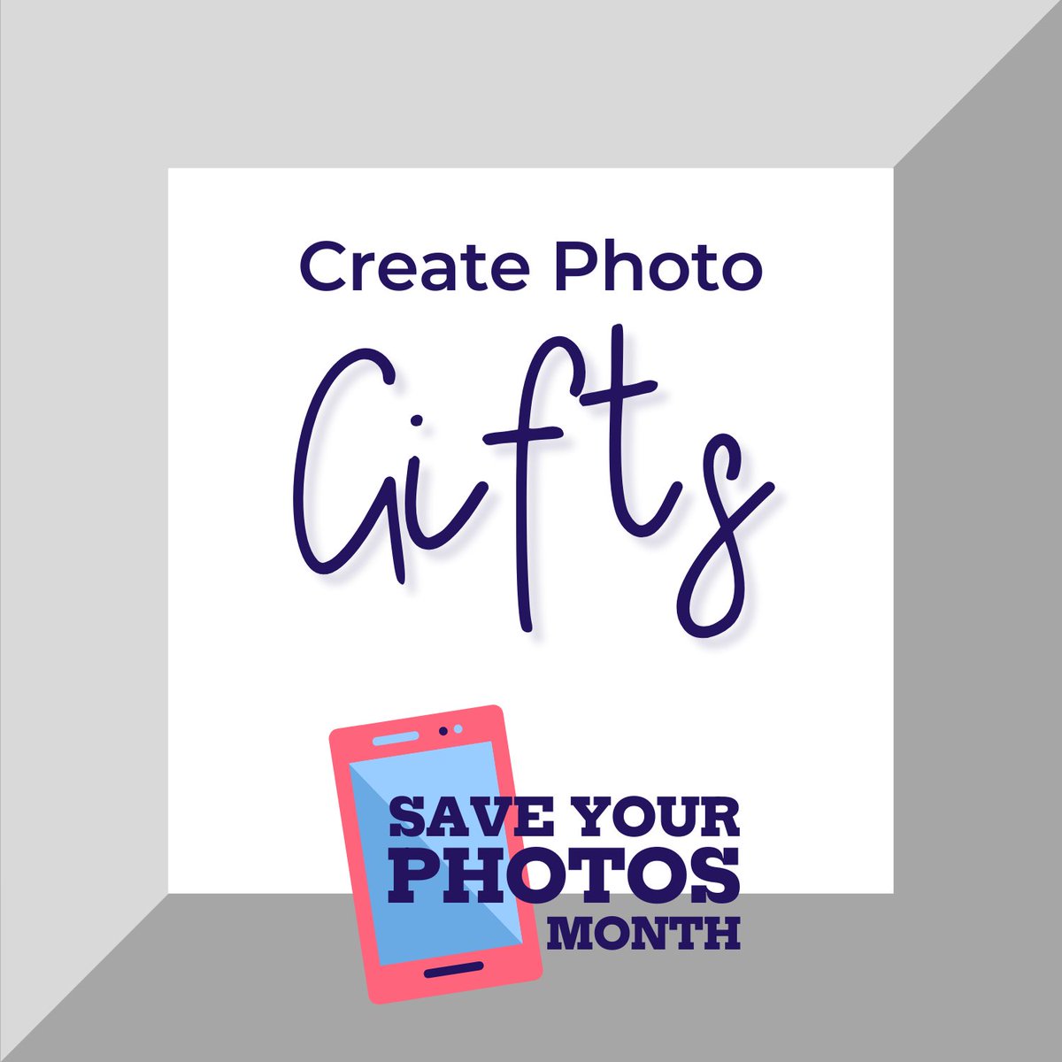Once your photos are organized, it's easy to create photo gifts to celebrate and share memories with your loved ones. Framed images, albums, mugs, photo puzzles, calendars, and more are a great way to spread the love for
any occasion. #SaveYourPhotos2020