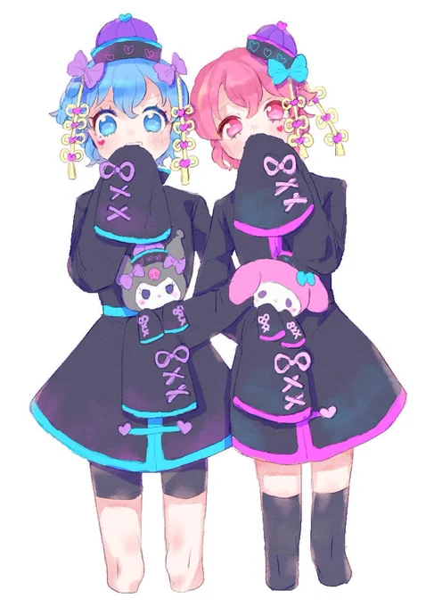 二人組頑張って描いてたっぽい #今月描いた絵を晒そう 
