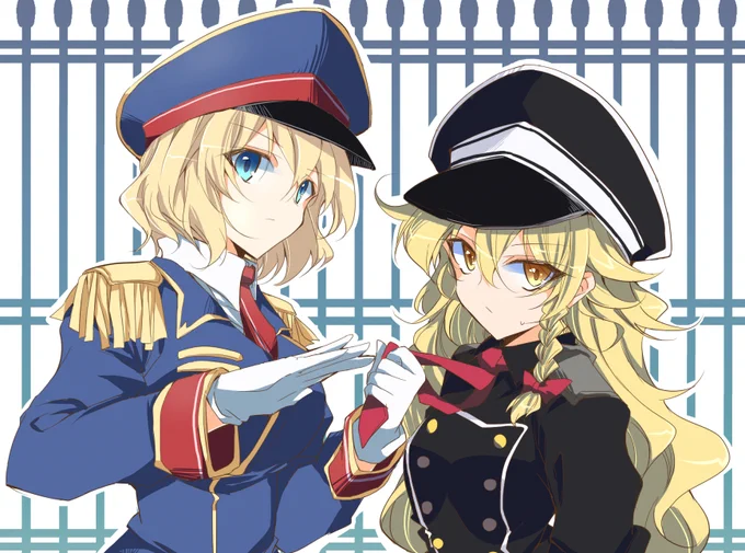 #軍服マリアリはいいぞ 企画参加させていただきました。ア「こいつの処分は私にお任せください」からの個室マリアリ会議…(`・ω・') 