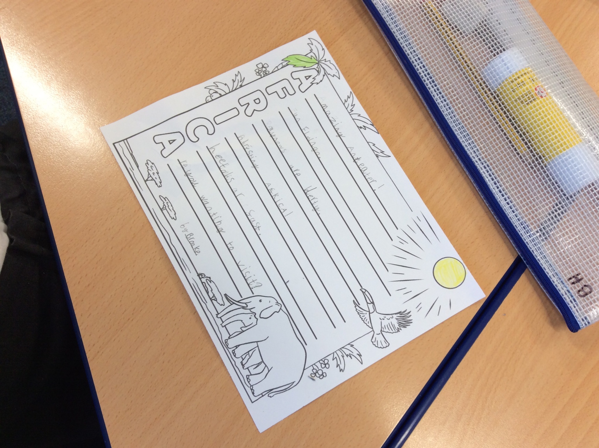 Stoneferry Primary on Twitter "Year 2 are busy writing acrostic poems