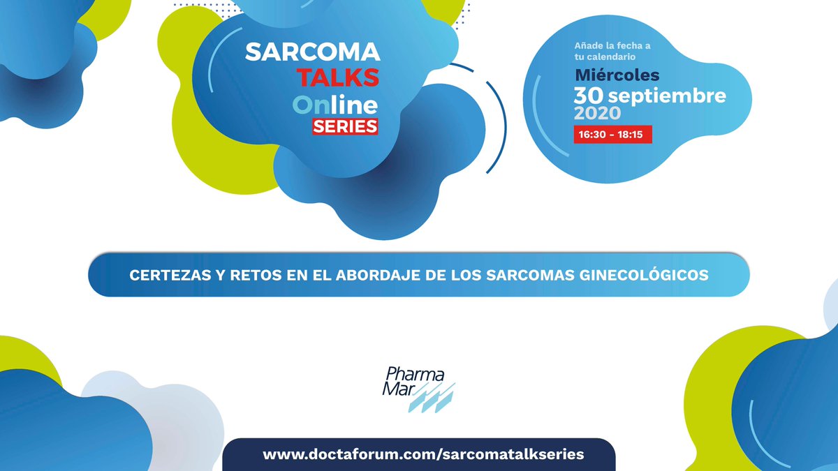 PhrmMar's tweet photo. ¿Conoces todo sobre los #sarcomasginecológicos?
🎓Asiste a la nueva sesión del #SarcomaTalksOnlineSeries y aprende sobre el abordaje de esta patología tan poco común a partir de casos reales.
🗓️30 de septiembre, 16:30-18:15h
¿Te interesa? ¡Inscríbete!📝https://t.co/clyncD0clg https://t.co/P1cNBx660Q