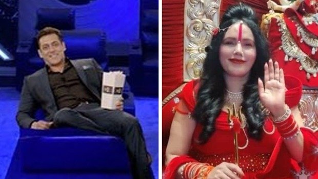 #BigBoss14 <a href="/BeingSalmanKhan/">Salman Khan</a>
 के शो में बरसने वाली है राधे मां की कृपा, लाल जोड़ा पहन बिग बॉस हाउस में ली एंट्री।