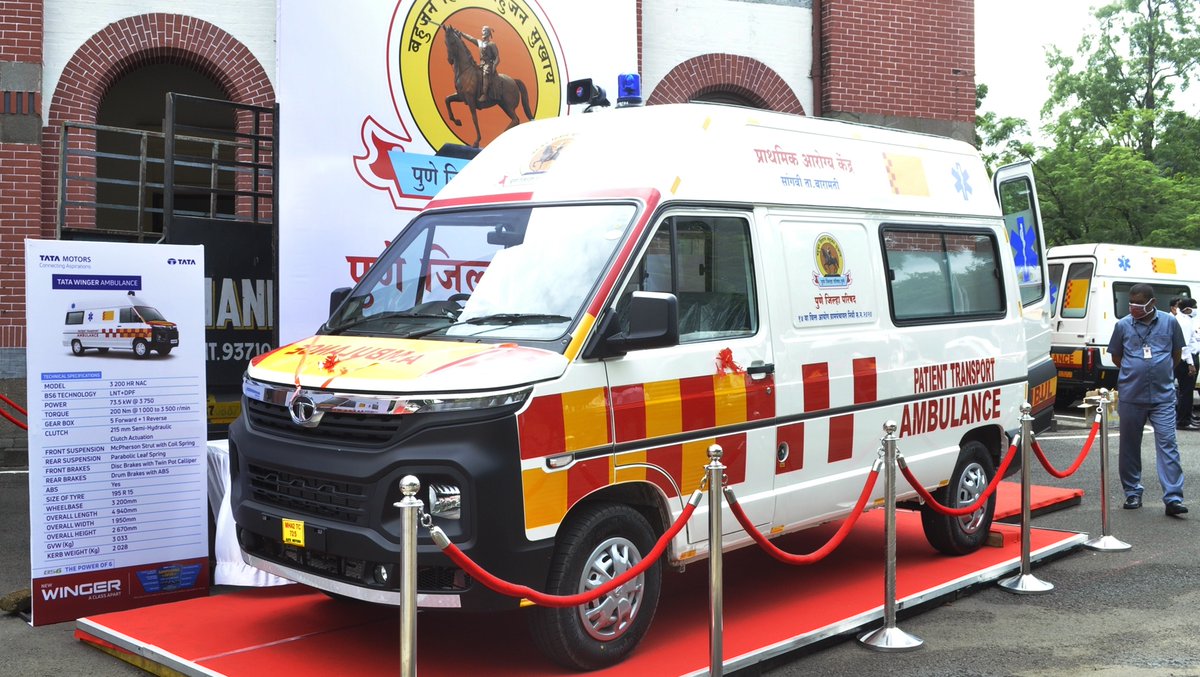 Tata Motors has delivered 51 units of the Winger Ambulance to the Zilla Parishad of Pune. The ambulances will be deputed to the Gram Panchayats of Pune district to provide aid to COVID-19 patients. bit.ly/2Gc10QP

#CWNews #TataMotors #TataWinger #Covid19