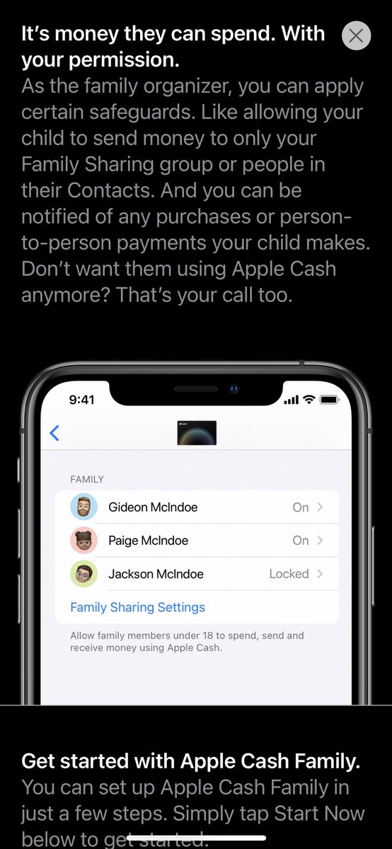 Speaking of multiplayer fintech apps, here is the beginnings of Apple’s approach to finance for families.