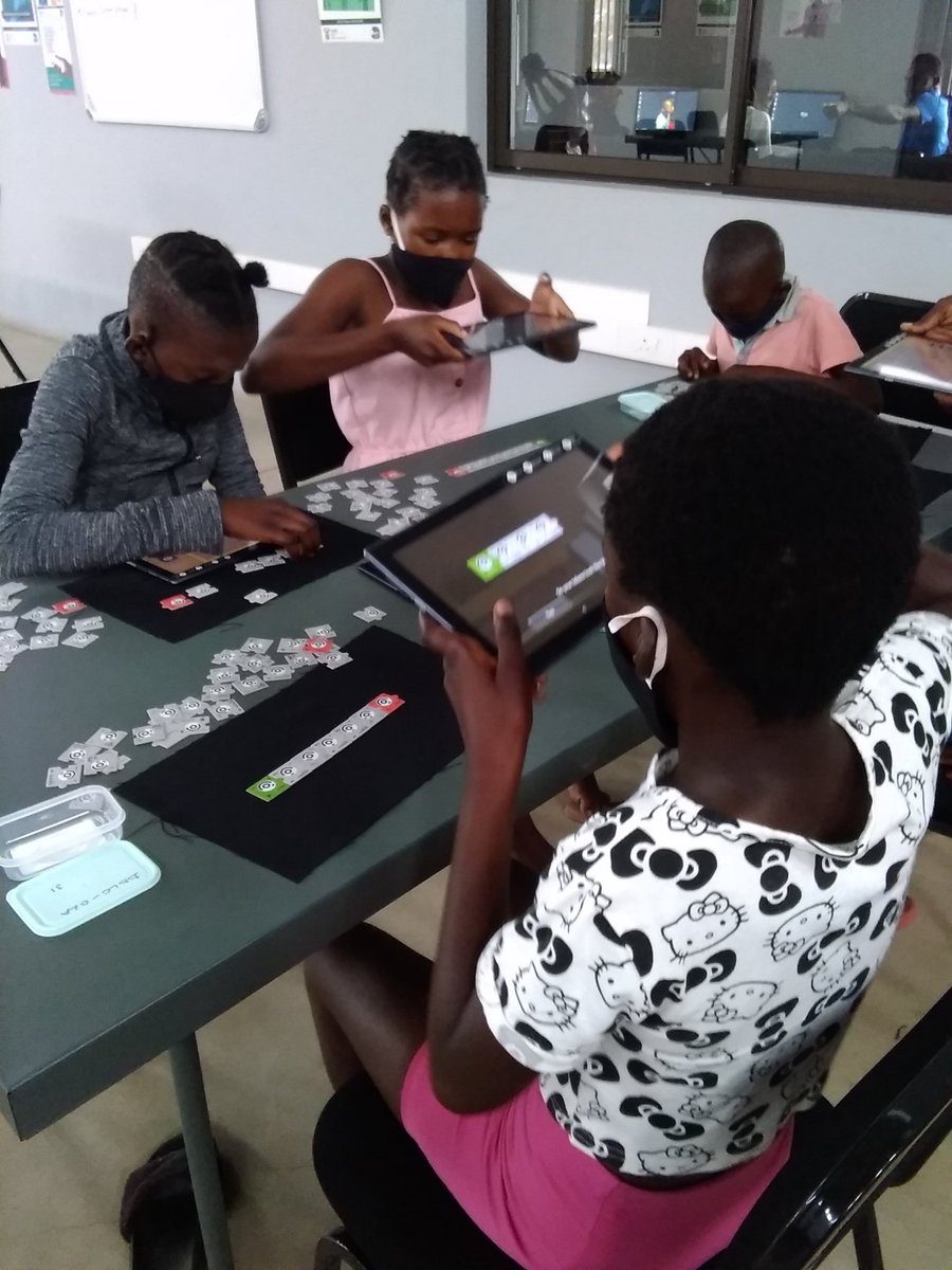 Ngobeni_Gwf's tweet photo. #LearningIsFun @DumphriesDLC with the grade 5 children doing Coding through TANKS #OpenLearningPlus @GwfOnline https://t.co/nMYPxQPSWz