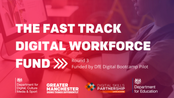 MayorofGM's tweet image. 📣Today it was announced that we will be launching Round 3 of the #FastTrackFund this autumn! 

This extension, supported by @educationgovuk  #DigitalBootcamps will help participants build their digital skills &amp;amp; fast-track them to an interview.

More ⬇️
buff.ly/30i5Kv2