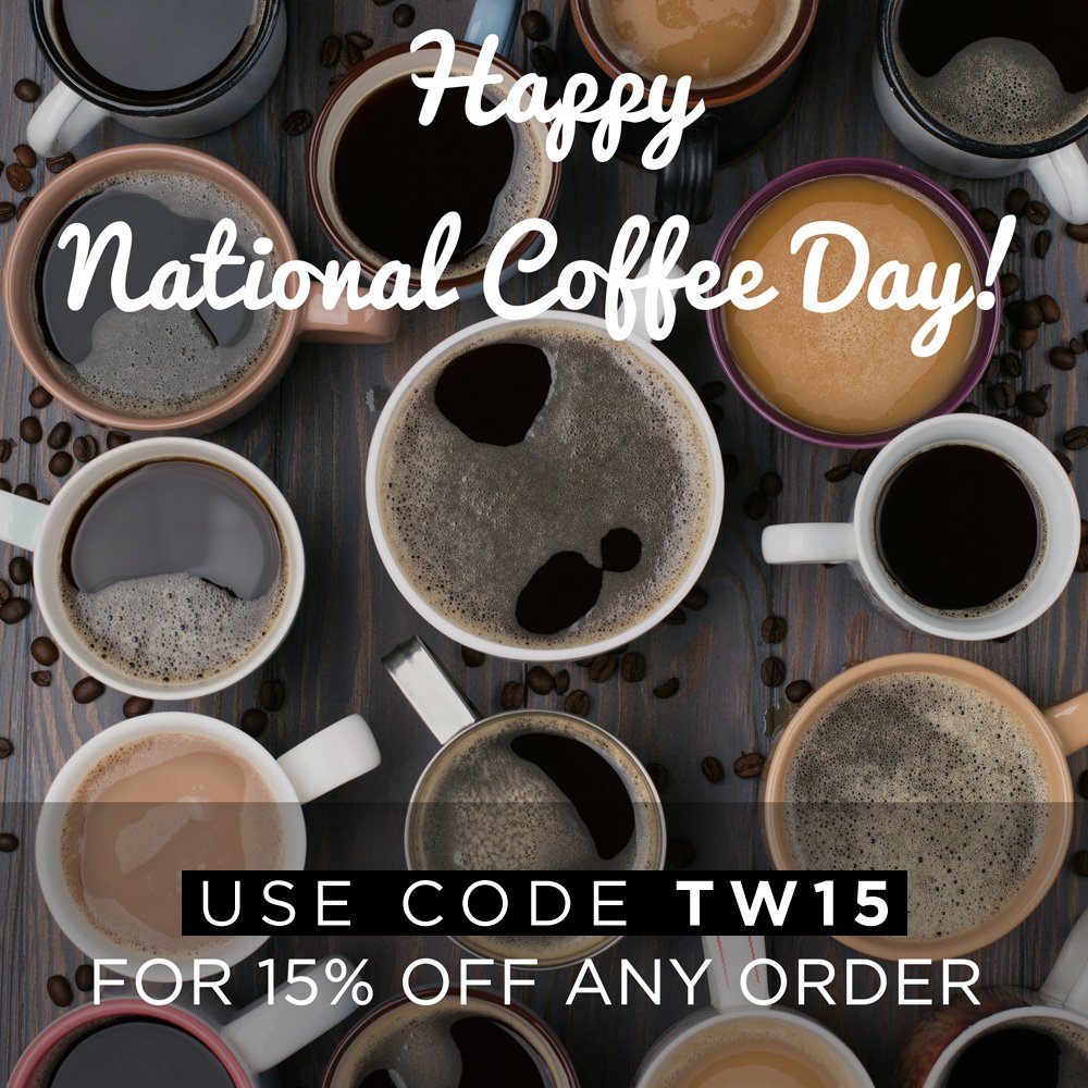 Happy #NationalCoffeeDay!

Head on over to lacascoffee.com and make sure to use the code TW15 for 15% off any order - Today Only!