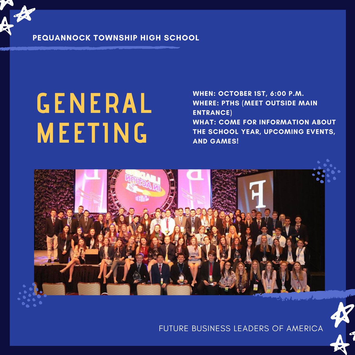 ‼️MEETING THIS THURSDAY‼️ Meet outside the main entrance at 6 pm for information about joining, upcoming events, and games! 🤩🏆