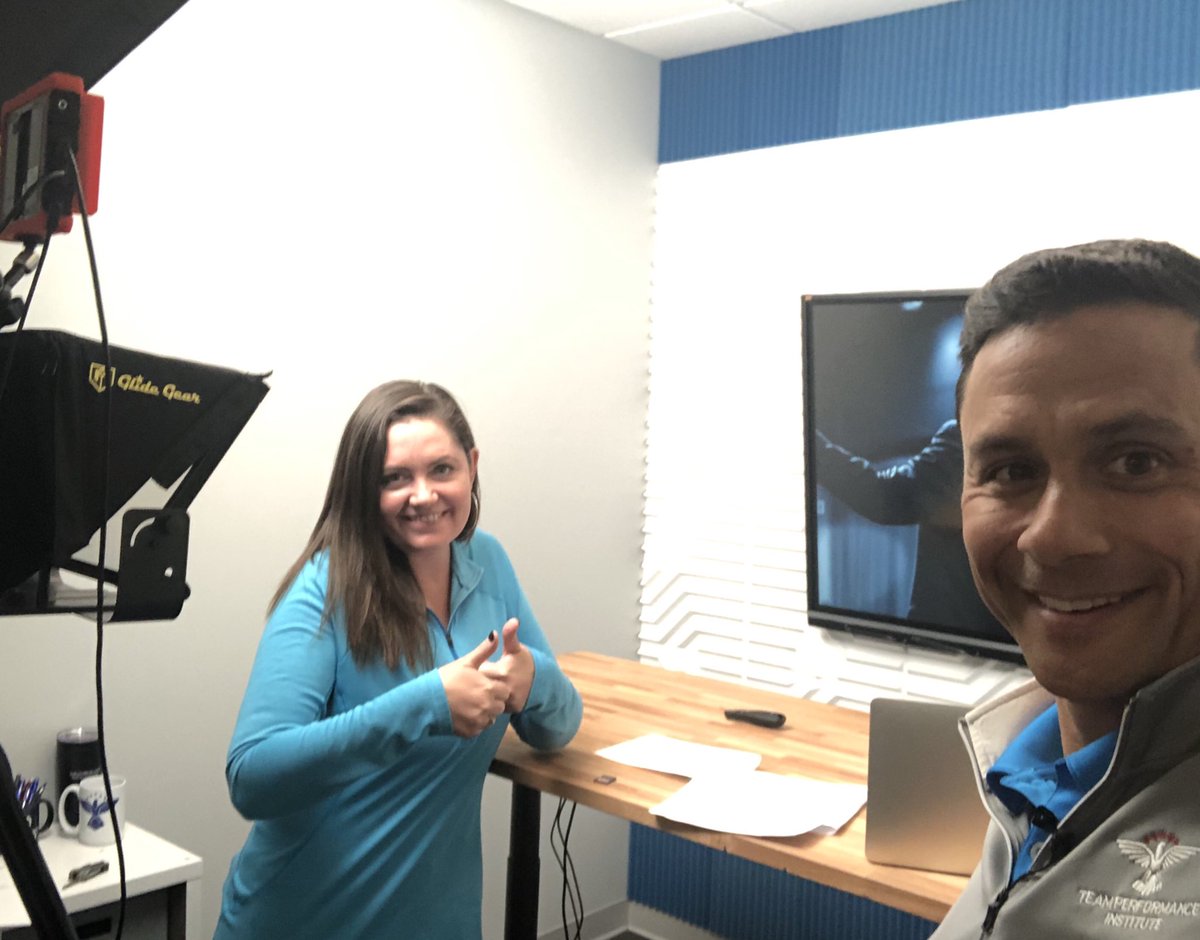 Filming in our studio today! While this is very different than being on the road, I’m grateful our team was able to #adapt and #overcome some of the major challenges of 2020. Let’s keep moving forward!  #leadership #coaching #leadingthroughcrisis #virtual