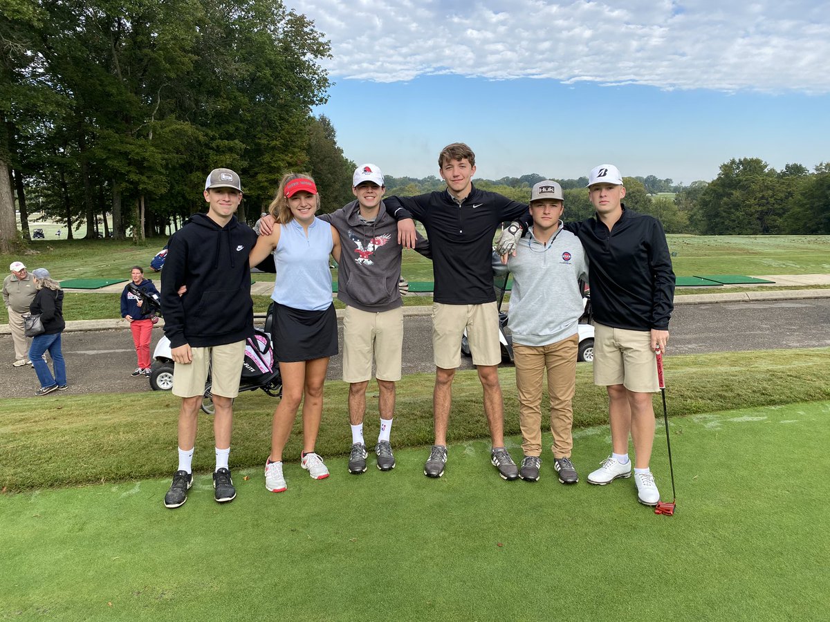 CW Golf is ready to compete in Region Tournament today. Good luck to these guys and lady! ⛳️ #pinecreek #regiontourney