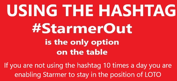 This is why I feel the Hashtag  #StarmerOut is so important to get behind & tweet the Donald Duck out of it, even if it doesn't work, it surly is worth trying, because I believe the stronger it gets, the more worried 'UKLabour, Starmer, & his Blairite friends will become