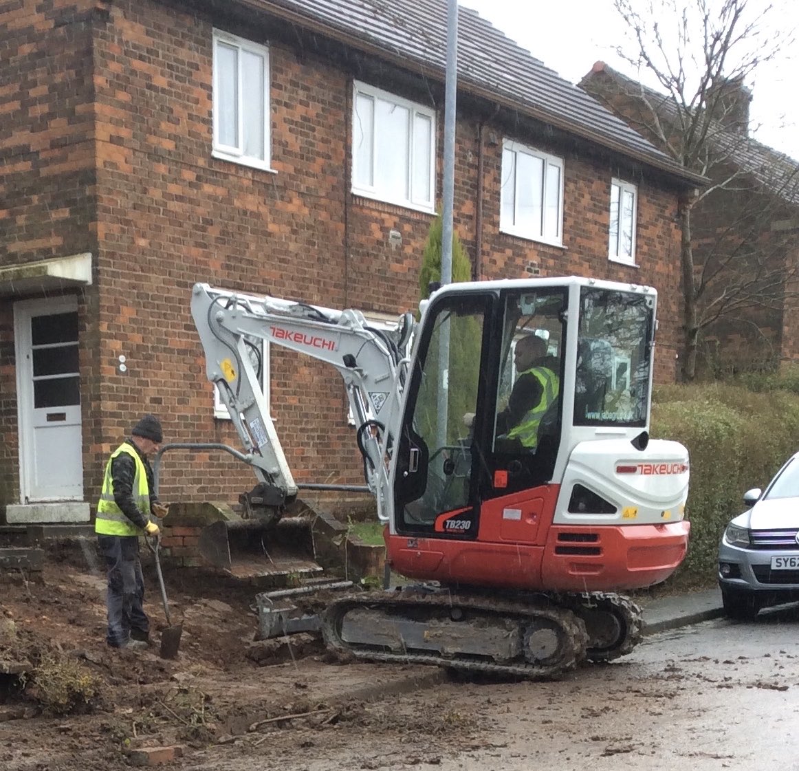 Takeuchi TB320 Digger for hire with driver included!! Only £250 per day <a href="/A1Driveways/">A1 Driveways & Building Services Ltd</a>.. Please contact us now on 07826 224772 to check availability!!!