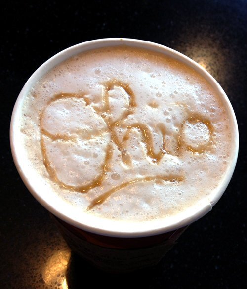 OhioState's tweet photo. A little Script Ohio to top off #NationalCoffeeDay. ☕ https://t.co/R6or61dFKF