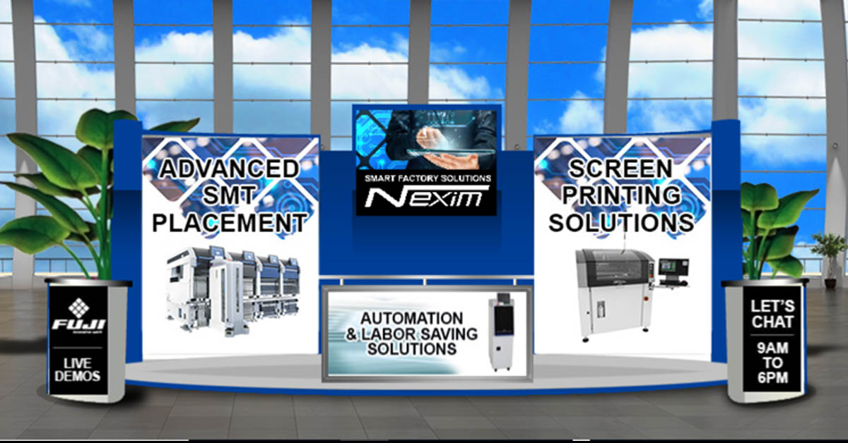 fujiamerica's tweet photo. Are you at SMTAI today? Stop by the #FujiAmerica booth and talk with a Fuji representative or request a technical demo live from the Fuji Technical Center.  https://t.co/GIdSOi2PF2

#fujiamerica #fujismartfactory #FujiSMTAI https://t.co/WR2V7EEc1K