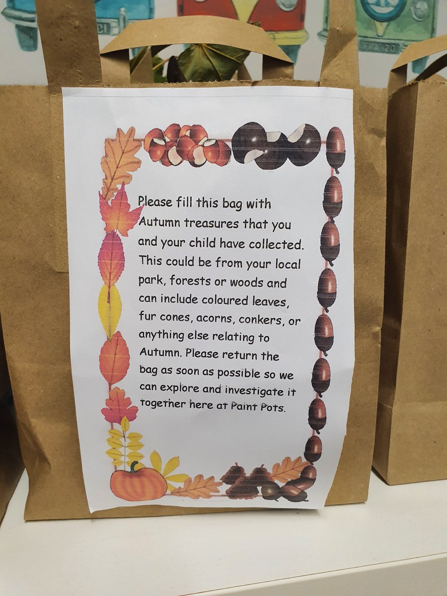 Mr_PaintPots's tweet image. Returned autumn home challenge bags, filled ready for exploration.