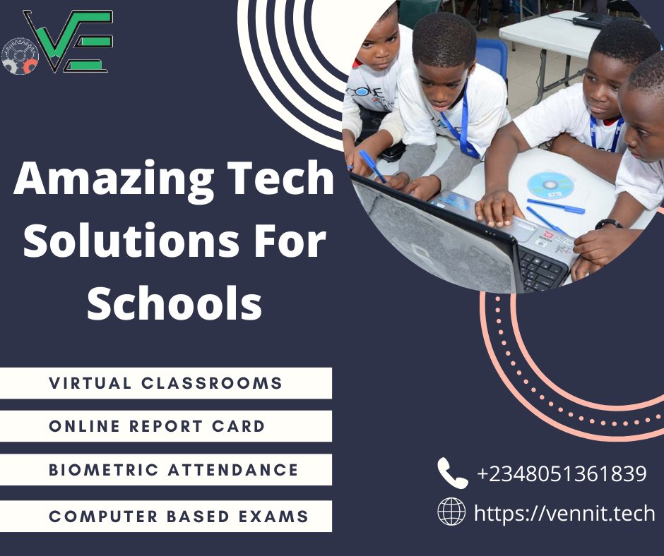 VennitTech's tweet photo. Vennit School Management Solution is a multipurpose school management system which aids in automating the school’s daily operations.
Contact Us on 08051361839 to get started.
#schoolsreopening #softwaredevelopment #business 
@Ibadan247  @ibadangists  @connectibadan2 https://t.co/F3toIrQee5