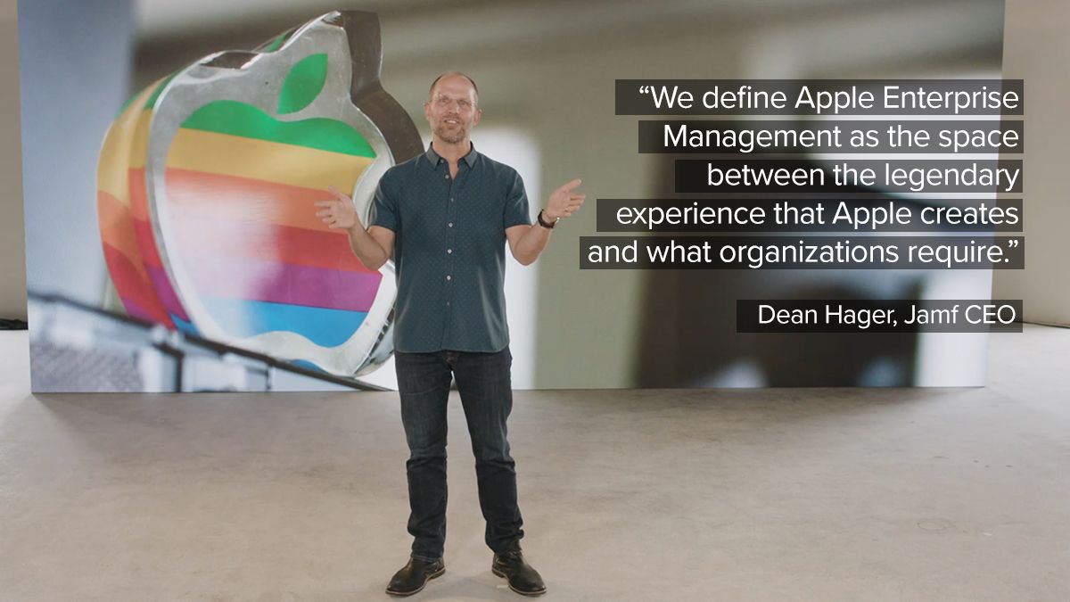 iamdannyporter's tweet photo. “We define #Apple Enterprise Management as the space between the legendary experience that Apple creates and what organizations require.” @deanhager #VJNUC2020 https://t.co/ylPImm0ohC