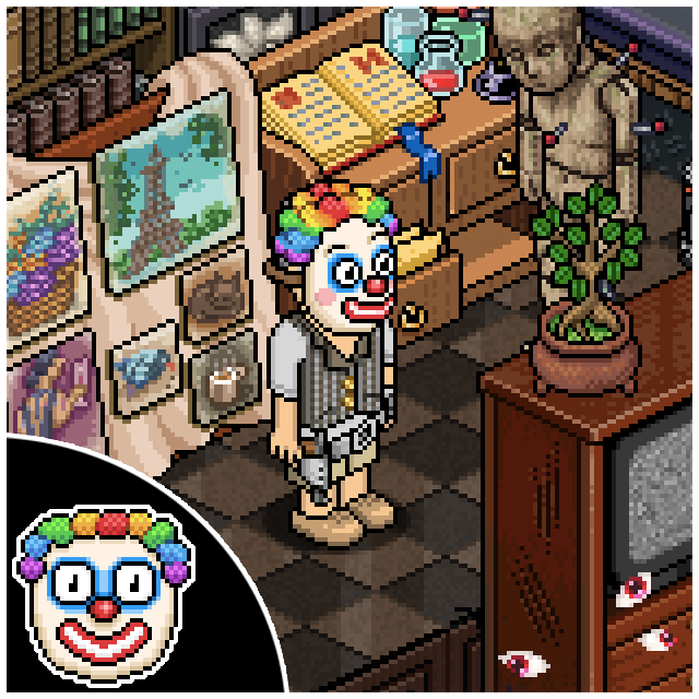 **GIVEAWAY**

Santini is safe! RT this to have a chance of winning a Clown Mask and a special clown face badge. 50 winners, announced tomorrow!

<a href="/ESHabbo/">Habbo ES/MX</a> <a href="/HabboPTBR/">Habbo PT/BR</a> @de_habbo <a href="/HabboFR/">Habbo FR</a> <a href="/HabboItalia/">Habbo IT</a> @habbo_staff @Habbo_tr @Habbofi

#Habbo #Habboween 🤡