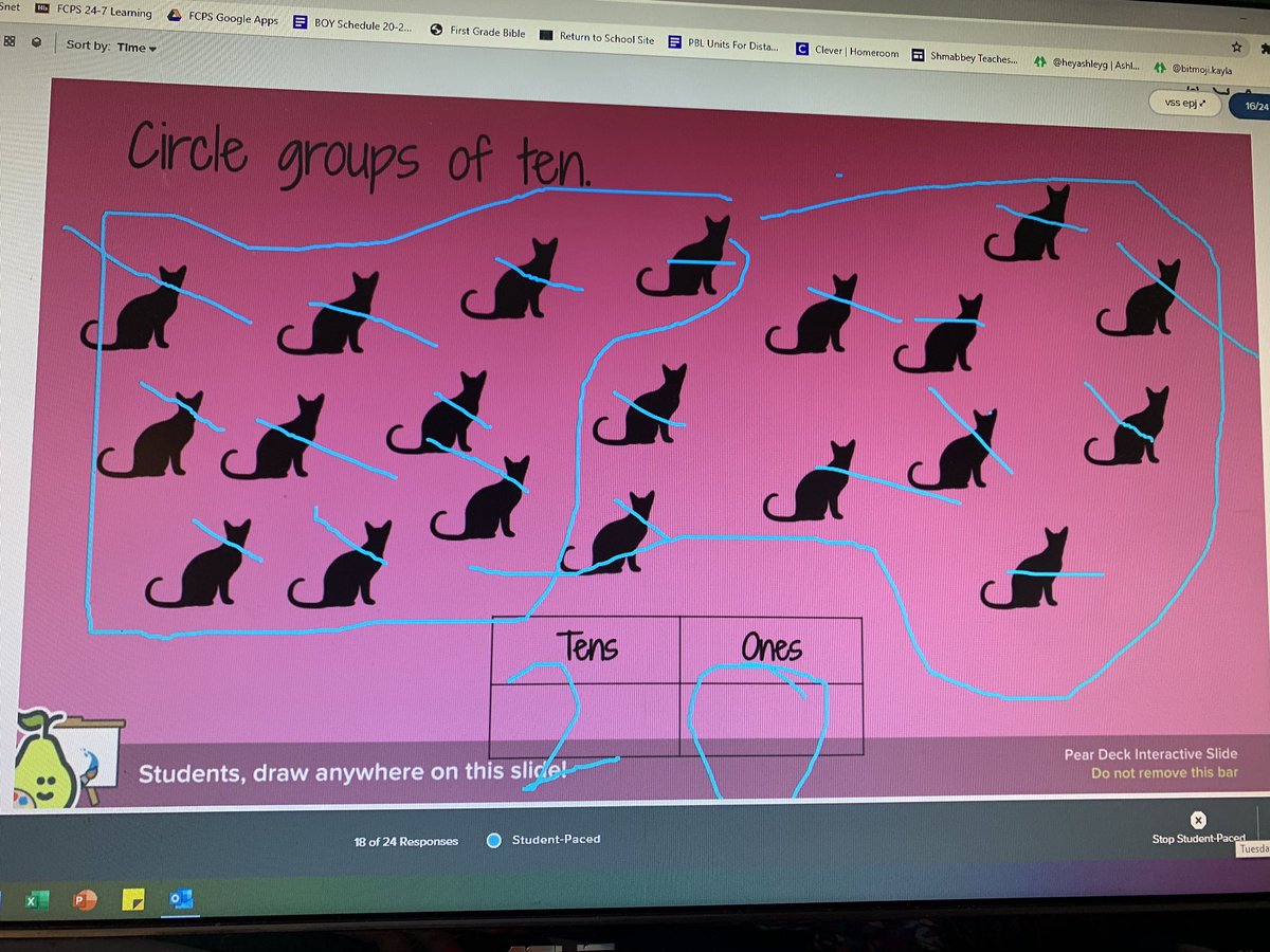 cevodi's tweet image. Using Peardeck 🍐 to practice grouping and learning about place value! I love using this tool with my first graders! @PearDeck #firstgraderocks #peardeck #firstgrademath