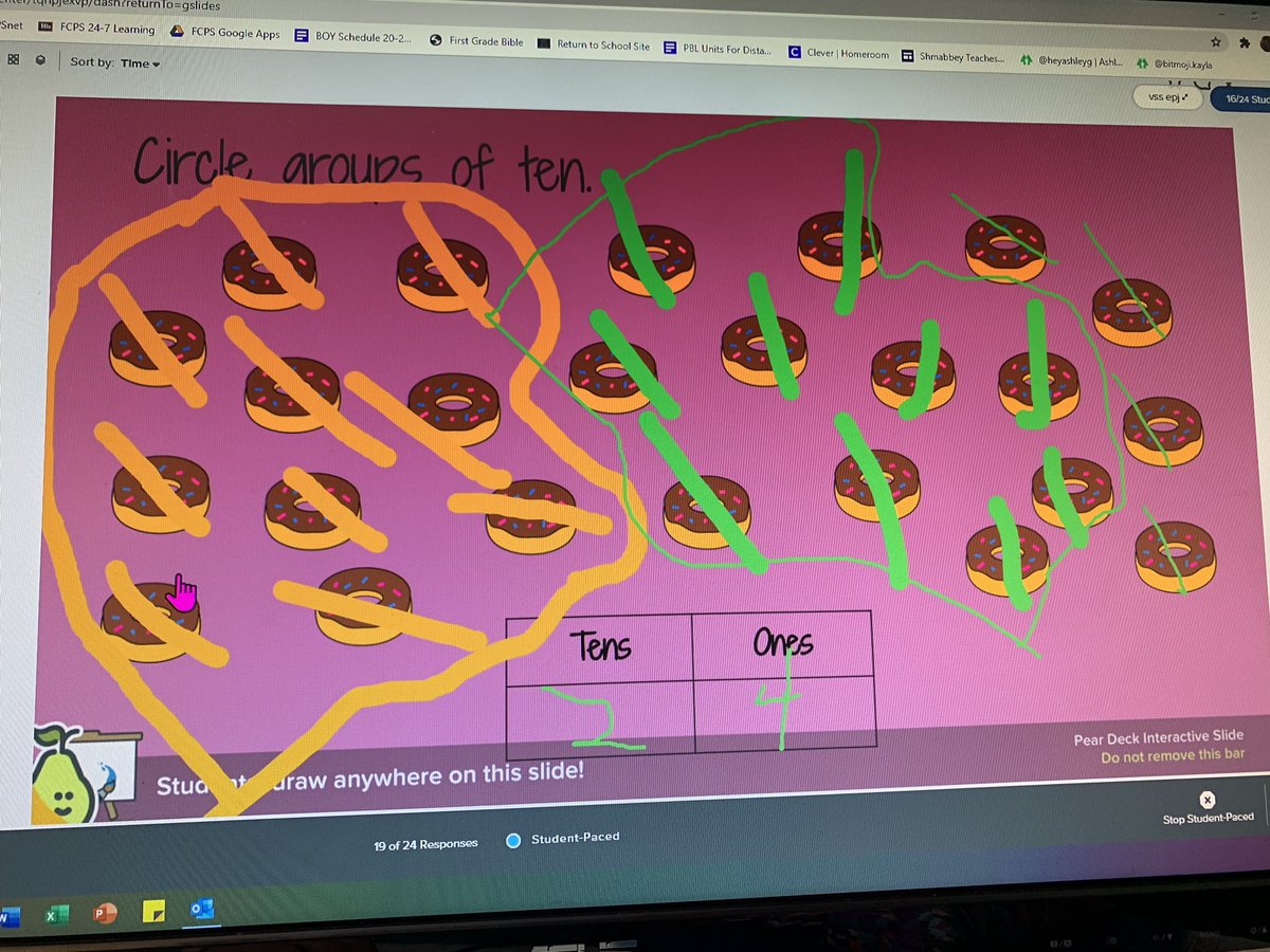 cevodi's tweet image. Using Peardeck 🍐 to practice grouping and learning about place value! I love using this tool with my first graders! @PearDeck #firstgraderocks #peardeck #firstgrademath