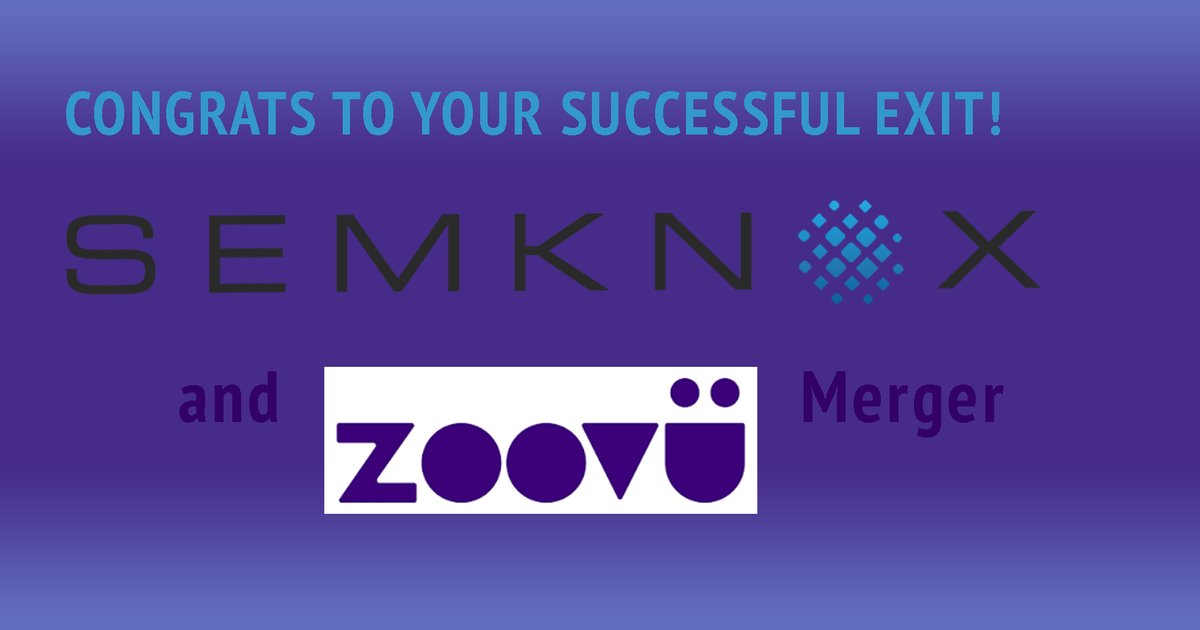 We are thrilled about our 117th exit! – Zoovu, the global leader in Conversational Search, and our portfolio company @SEMKNOX merge. SEMKNOX offers the next-generation product search and fully automated data processing. Get to know more➡️ bit.ly/2GfzGAO #dataprocessing
