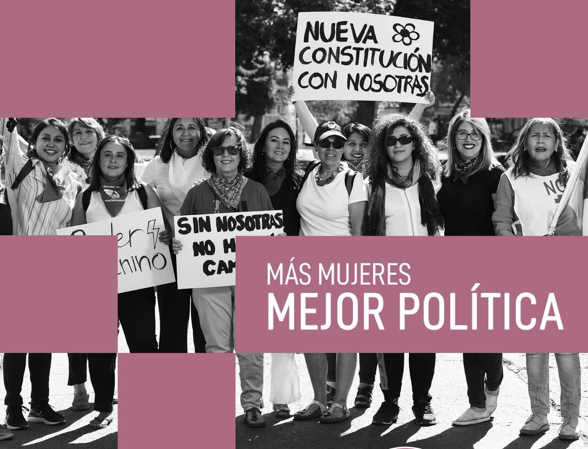 Más mujeres feministas, mejor política para 🇨🇱. No le tengas miedo al avance nuestro💜💚, teme a quien nos mata!@ONUMujeresChile <a href="/TeresaValdesE/">Teresa Valdés #NadaSinNosotras</a> @Castelli_Pia <a href="/YOPIZA/">Yolanda Pizarro Carmona</a> <a href="/La_Segunda/">laSegunda</a> <a href="/PublimetroChile/">Publimetro</a> <a href="/Emol/">Emol.com</a> @latermicamlg <a href="/elmostrador/">El Mostrador</a> <a href="/diariolider/">Diario El Líder</a> <a href="/proa_sanantonio/">Diario El Proa</a> <a href="/lacuarta/">La Cuarta</a>