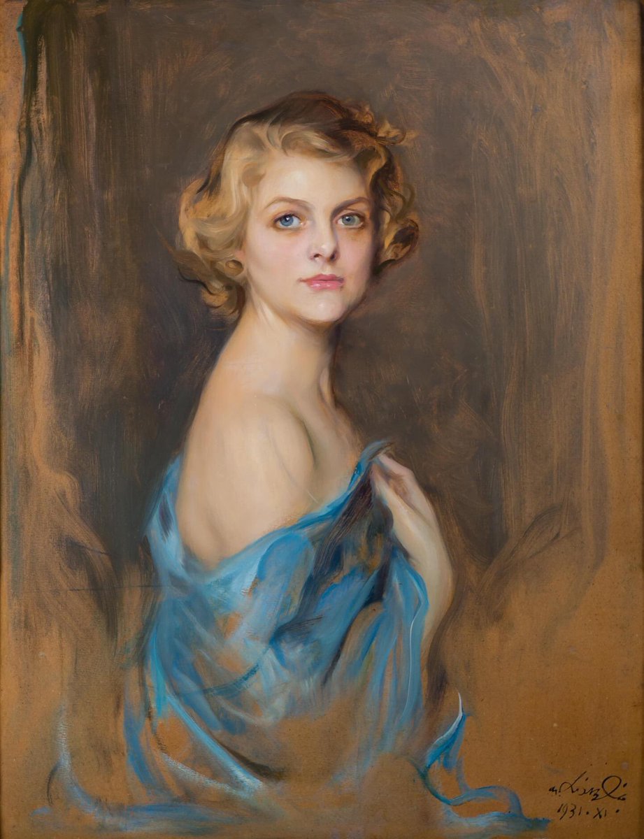 olgatuleninova's tweet photo. PHILIP  de  LASZLO (1869-1937)

" Portrait of Mrs Theodore P. Grosvenor :
Anita Strawbridge", 1931 https://t.co/eF1tXWIQ6l