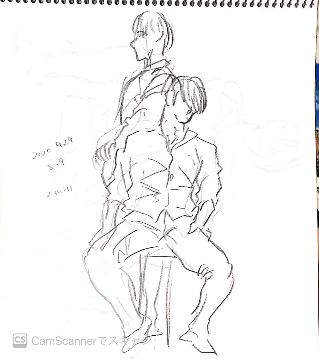 30秒って全然描けないですね?
明日で1日30枚クロッキーチャレンジ終わりです
 #1日30枚クロッキーできたらええな 