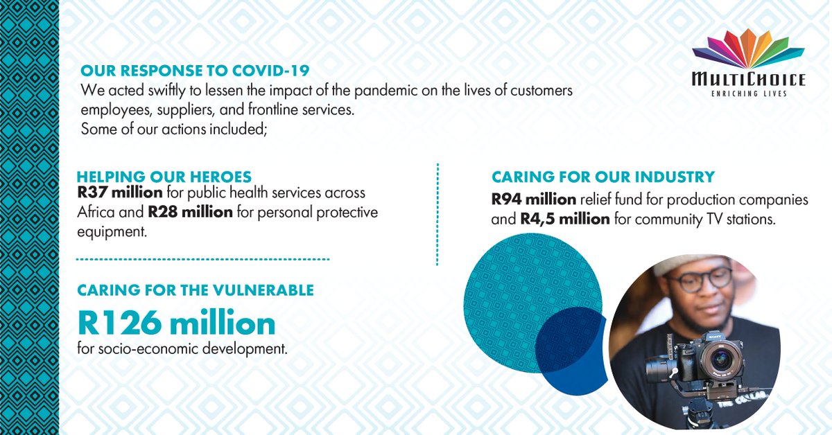 DStv_Ghana's tweet photo. As a good corporate citizen rooted in Africa, we believe in collaborating for the good of our communities across the continent. Learn more in our 2020 Social Report: https://t.co/vMTAAzSfsU

#EnrichingLives #CollaboratingForGood https://t.co/qDPt6bS6N6