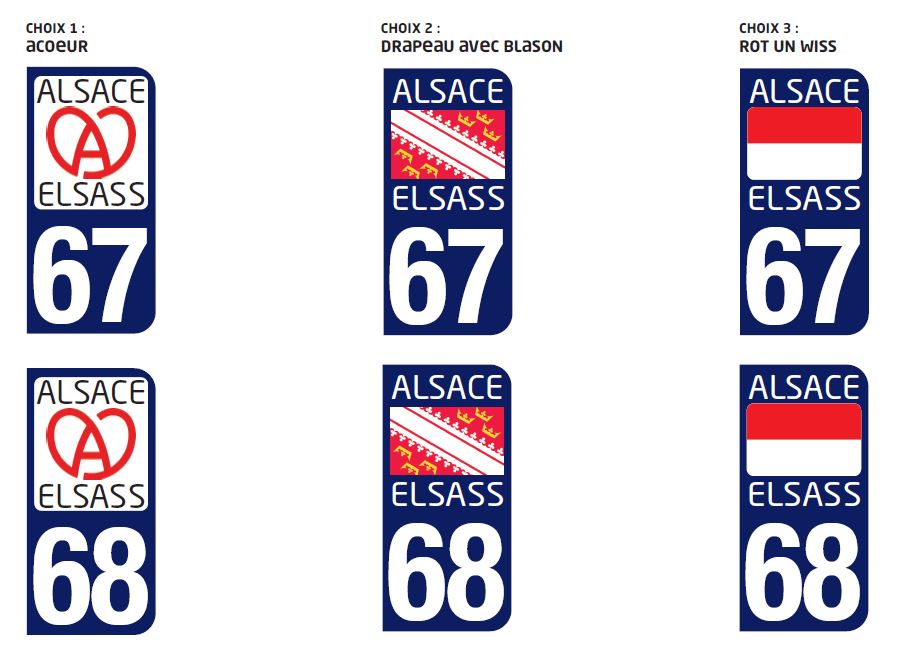 ici_alsace's tweet photo. Les Alsaciens appelés à choisir le logo de leurs plaques d'immatriculation #CollectivitéEuropéenneAlsace https://t.co/dzTKco67Nt https://t.co/c5R4eliRIS