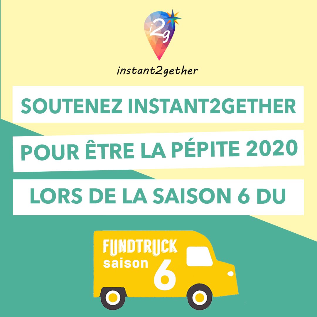 instant2gether's tweet photo. L’aventure continue! Votez pour notre Start-up #i2g ici : https://t.co/nRlUdhNzaE #startup
 #fundtruck #raisingfunds #leveedefonds #economiecirculaire #data4good #timewellspent #ethical #localfirst #local #emojis #ceslasvegas #aventure #entreprener #womeninbusiness #womenintech https://t.co/r1V7YSGoUy