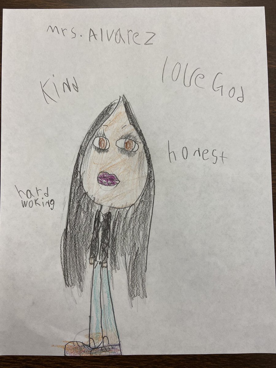 DecaturISDGT's tweet image. First and second grade students discussed the qualities they think leaders should have, then drew their favorite leader. #eagleslearn