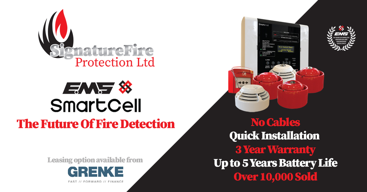 SignatureFire's tweet image. The future of fire detection is here!! If you are looking to upgrade your companies fire safety to comply with Irish law then look no further than our EMS SmartCell Wireless System.

Call us today for a quote 01 612 0654 or email info@signaturefireprotection.ie
