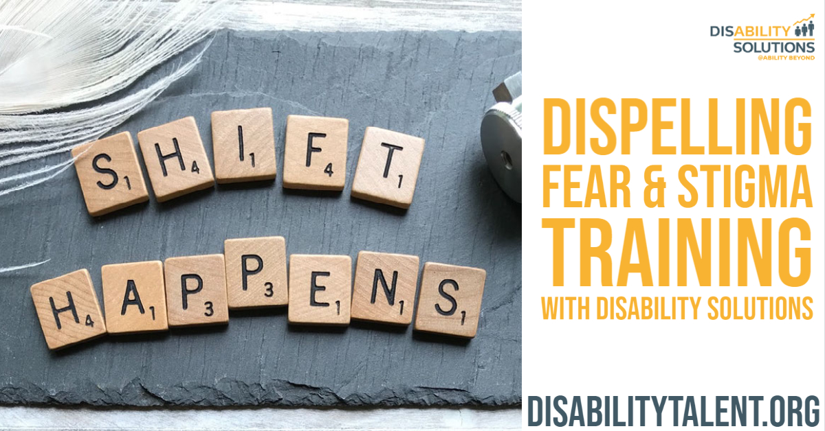 October is National Disability Employee Awareness Month (NDEAM).  Disability Solutions is offering our employer training complimentary all month long.  Join the movement starting Oct. 1st and 6th with, "Dispelling Fear &amp; Stigma."

Reserve your seat: go.disabilitytalent.org/NDEAM-Training…